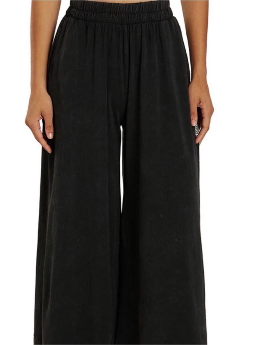 Free People Hot Shot Slit Wide Leg Pant